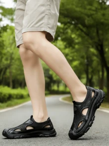 Men Sandals - Black - View 2