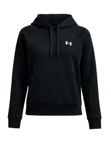 Under Armour 女士黑色套头连帽衫 - Black /  / White - 查看 1