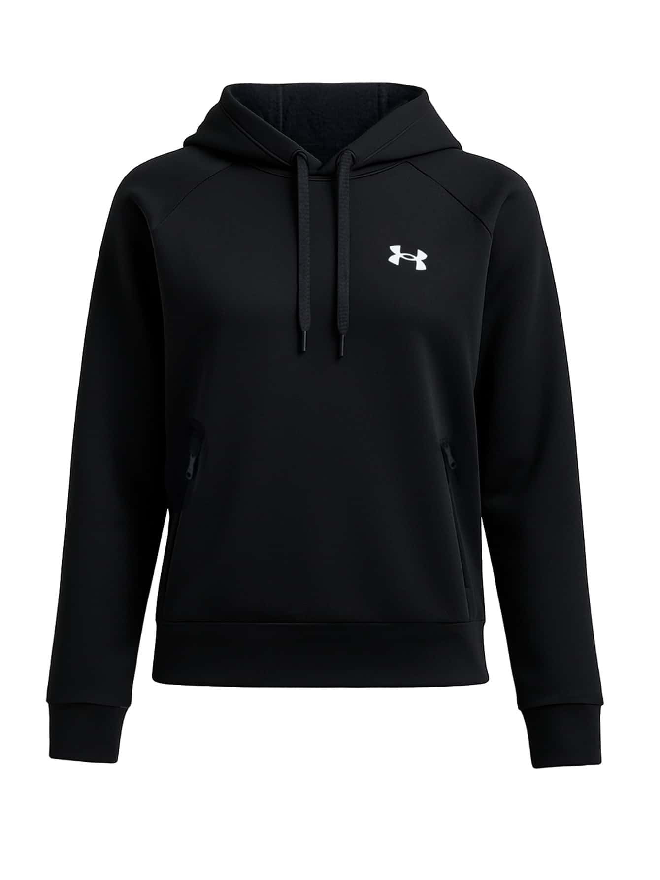 Under Armour 女士黑色套头连帽衫 - Black / / White - 查看 1