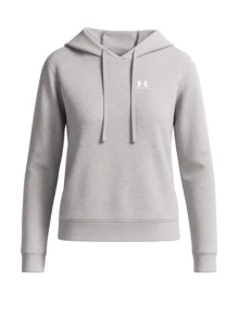Under Armour Rival Women's Pullover Hoodie Grey - Mod Gray Light Heather / / White - View 1