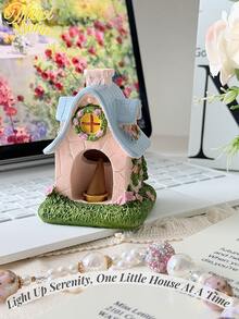 Muroi Mono 1 máy khuếch tán hương thơm hình ngôi nhà bằng nhựa có nhíp, không bao gồm hạt thơm, thiết kế ngôi nhà để trang trí nhà cửa, phòng ngủ, phòng khách, văn phòng, bao bì hộp - Nhiều màu - Xem 2