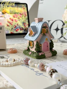 Muroi Mono 1 máy khuếch tán hương thơm hình ngôi nhà bằng nhựa có nhíp, không bao gồm hạt thơm, thiết kế ngôi nhà để trang trí nhà cửa, phòng ngủ, phòng khách, văn phòng, bao bì hộp - Nhiều màu - Xem 9