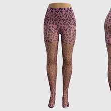 ROMWE 1 Pair Gothic Style Dark Plaid & Leopard Print Tights - Purple - View 7