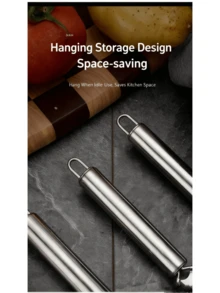 Zazumi 1pc/2pcs Stainless Steel Multifunctional Slicer, Radish Slicer, Potato Slicer, Vegetable Slicer, Scraper, Lemon Slicer, Cheese Grinder, Cheese Slicer, Multifunctional Stainless Steel Garlic Slicer - Silver - View 3