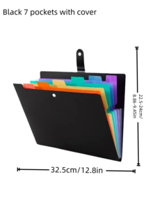 7/13/25 Pockets Expanding File Folder, A-Z Colorful Tabs, Monthly Bill Receipt Documents Organiser, Larger Capacity, Letter/A4 Size, Back To School, School Supplies - Multicolor - View 4