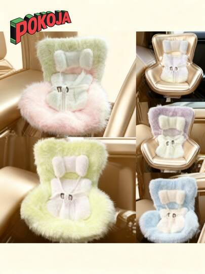 带柔软毛绒坐垫、通风口夹和桌面支架的娃娃车用座椅，可爱又实用的汽车装饰品，适合娃娃收藏家