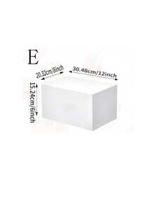 Acrylic Cube Food Display Stand, Multifunctional Acrylic Display Riser With Hollow Bottom, Suitable For Breakfast, Buffet, Wedding, Party - White - View 9