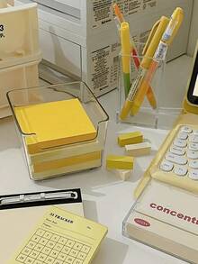 1pc Clear Drawer Storage Box For Desk Organization - For Small Compartment Storage Box - Stackable And Mix & Match - Sorting And Categorizing Box Back To School - Clear - View 5