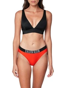 Calvin Klein Women Bikini Bottoms Red - Red - View 1