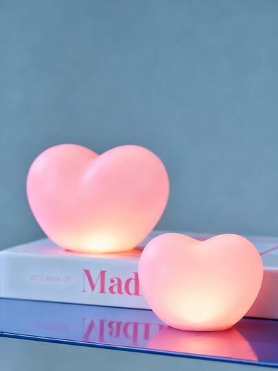Joivida 1入組裝飾燈帶電池甜美粉色心形燈適合女孩臥室裝飾