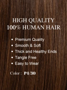 Tóc giả Bob ngắn có mái, tóc thẳng, trang phục hàng ngày, tóc thật, tóc giả chịu nhiệt, tóc giả cắt Pixie, tóc giả Bob - S4/30 - Xem 6