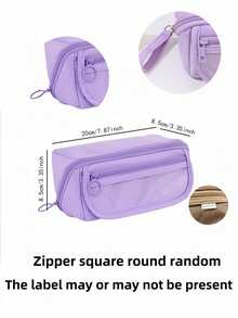 1Pc Large-Capacity Multi-Layered Student Stationery Storage Box, Exam-Specific Canvas Pen Bag, Multi-Functional Dormitory Desktop Makeup Storage Bag, Can Store Pens, Rulers, Hand Ledgers, Tape, Office Stationery And School Supplies, Birthday Gifts,Back To School,School Supplies