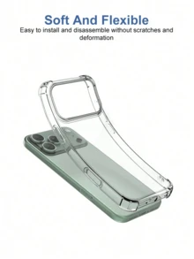 Étuis de téléphone TPU transparent compatibles avec 17/17 Air/17 Pro/17 ProMax. Protection des coins, antichoc et anti-rayures. Étui de téléphone transparent compatible avec iPhone 16 15 14 13 12 11 PRO MAX Plus SE 7 8 Plus, 17 Pro Max Apple Case, Apple 17 Pro Max Case, étui de téléphone en silicone transparent avec coussin d'air aux coins, résistant aux chocs et aux chutes - transparent - Voir 11