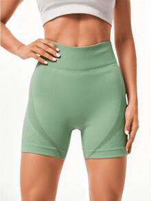 Women Sports Shorts - Green - View 1