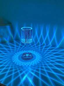 1PC Crystal Table Lamp, Atmosphere Lamp USB Three-Color Touch Model Small Night, Decorative Table Lamp, Diamond Crystal Table Lamp, For Room Decor Desk Lamp, Bedroom, Living Room, Kitchen, Dining Room Lamp