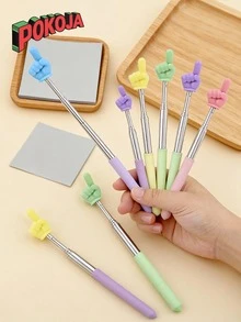 5 件教室用伸缩教鞭，伸缩教鞭，适合教师使用，伸缩手指教鞭，伸缩阅读用品生日礼物 - 彩色 - 查看 2