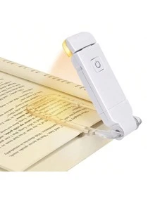 1Pc Portable Bookmark Light, Rechargeable LED Reading Light, Clip-On Reading Light, Bed Reading Eye Protection Light - 白光+暖光+中性光 - 查看 14