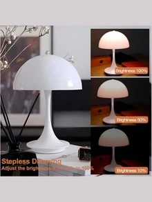 1PC Small Bud Shaped Desk Lamp, Rechargeable, Long-Lasting Battery, Portable, Nordic Modern, Minimalist Style, Suitable For Living Room/Bedroom Bedside/Indoor Atmosphere Decoration Desk Lamp LED Table Lamp - 均碼 - 查看 15