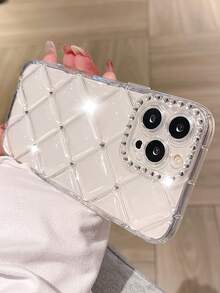 1PC, Tương thích với Ốp lưng điện thoại Apple có dây đeo 17 Pro Max/17 Pro/17 Air/17/16/16 Pro Max/16/16 Pro/15/15 Pro Max/15 Pro/15 Plus/11/13/12/14 Pro Max/11 Pro Max/12 Pro Max/13 Pro Max/13 Pro Ốp lưng mềm trong suốt chống rơi toàn bộ - Trong sáng - Xem 3