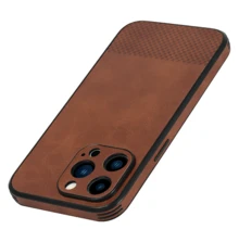 1 Pc Luxury Retro Cowhide Pu Faux Leather Business Phone Case Compatible With Iphone 17 Air 16 15 14 13 12 11 Pro Max Plus X Xs Xr 8 7 Soft Back Cover Unisex,Fall Decor,Christmas Decorations Boys Backpack, Halloween, Backpack School. Clear Backpack, School, Halloween Costume. - Multicolor - View 6