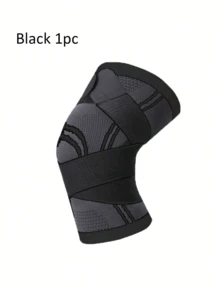 1 Stück S/M/L/XL Outdoor Sport Knieschoner für Frauen und Männer, druckfeste elastische Sport Knieschützer, Unterstützung für Fitness, Basketball, Volleyball, Schutzausrüstung, Fitnesszubehör, Kniestütze, Sport Knieschoner, Fitness Knieschoner - Schwarz - Übersicht 5