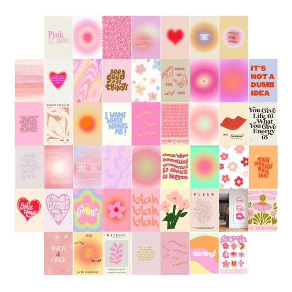 50 قطعة/مجموعة من مجموعة صور جمالية للتعليق على الحائط، صور شخصية لطلاب الجامعة في غرف السكن الجامعي، مجموعة بطاقات بريدية، مجموعة كولاج، ديكور لغرف السكن الجامعي، مناظر حضرية أنيقة، صور جميلة