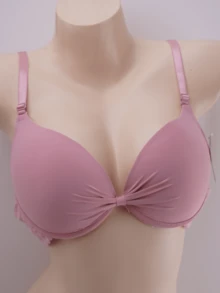 AMORARMA Sujetadores de mujer, copa B, paquete de 6, 6 colores, copas 3/4, tres broches metálicos, tirantes ajustables, confeccionados en satén brillante para un look sofisticado; ofrecen múltiples opciones de ajuste para adaptarse a diferentes necesidades de comodidad y sujeción. El sujetador presenta un diseño con lazo plisado, ribete de encaje, borde decorativo y relieve en forma de corazón, que proporciona forma y sujeción, convirtiéndolo en un sujetador sexy y cómodo con ribete de encaje. - Multicolor - Ver 2