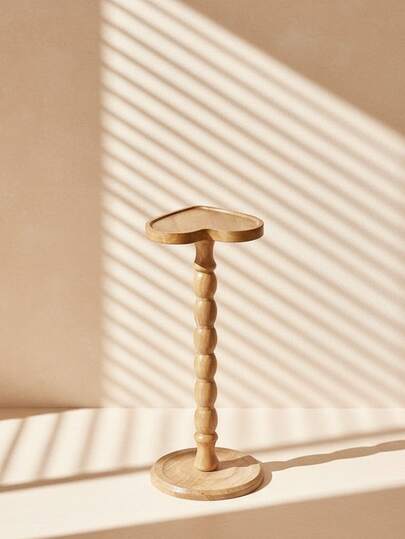 Cirelle New Moderne Round Wooden Side Tafel Versatile Mini Various Spaces, Movable Furniture, Solid Wood Legs, Applicable Living Room, Bedroom, Corner, Office, Bar Counter, Home s, Coffee Corner Bureau (Natural Material) view 10