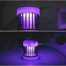 1个装电动灭蚊灯紫外线灭虫器USB 5V夏季苍蝇拍灭虫灯露营家用便携式灭蚊灯 - 彩色 - 查看 12