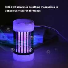 1个装电动灭蚊灯紫外线灭虫器USB 5V夏季苍蝇拍灭虫灯露营家用便携式灭蚊灯 - 彩色 - 查看 4