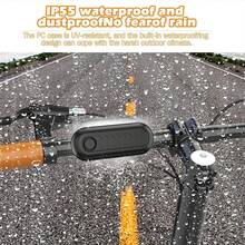 EMASTIFF 无线自行车防盗报警器遥控防水电动摩托车踏板车自行车安全防护防盗报警器 - 黑色 - 查看 8