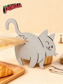 POKOJA LAND 猫屁股面包夹 - 3D打印趣味厨房工具，塑料袋夹，可爱动物收纳配件，创意家居装饰礼物，轻巧设计，宠物爱好者必备 - 彩色 - 查看 2