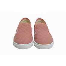 Zapatos casuales unisex de color sólido, de corte bajo, ligeros, sin cordones, puntera lisa, suela de goma, parte superior de tela, plantilla de tela, para hombres, mujeres, actividades al aire libre, deportes, trabajo Liso Elegante Tela - Rosa coral - Ver 7