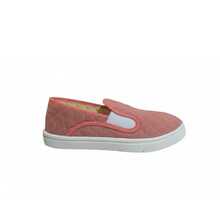 Zapatos casuales unisex de color sólido, de corte bajo, ligeros, sin cordones, puntera lisa, suela de goma, parte superior de tela, plantilla de tela, para hombres, mujeres, actividades al aire libre, deportes, trabajo Liso Elegante Tela - Rosa coral - Ver 6
