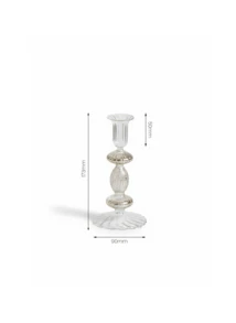 Portavelas de vidrio transparente de alta calidad, duradero y elegante - Multicolor - Ver 3