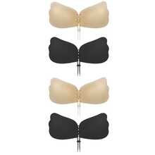 1Pc/4Pcs Sticky Bra, Backless Strapless Bra Push Up, Adhesive Invisible Lift Up Bras - Multicolor - View 10