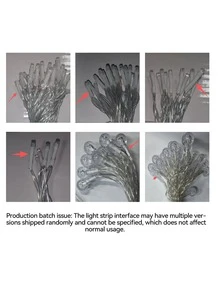 LED水晶球花环串灯节日灯饰10/20/40颗LED灯珠，电池/USB供电，适用于家居、圣诞节、派对、庭院等场合 - 黃色 - 查看 12