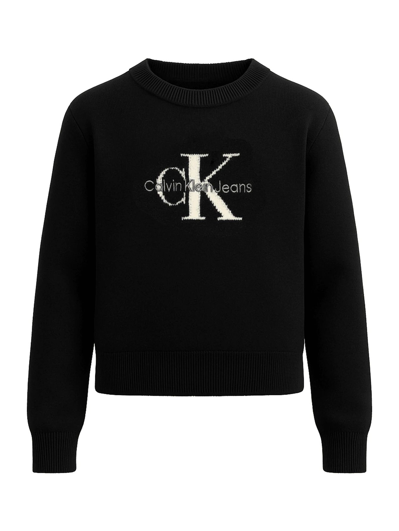 Calvin Klein Girls Sweater Black - Black - View 1