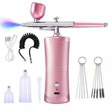 1 Set Of Portable Airbrush With Compressor Single Action Spray Gun For Nail Art Craft Cake Paint Airbrush Gun Electric Acrylic Paint Spray Gun Painted Airbrush Gun Model Coloring Model Spray Art Airbrush Set Tools - Multicolor - View 12