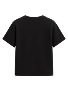 Calvin Klein Girls T-Shirt Black - Black - View 2
