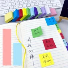 1 Box Of 11 Color Adhesive Notes, Various Colors, Suitable For Students And Offices, Effective Learning And Organization, Self-Adhesive And Tearable - Multicolor - View 5