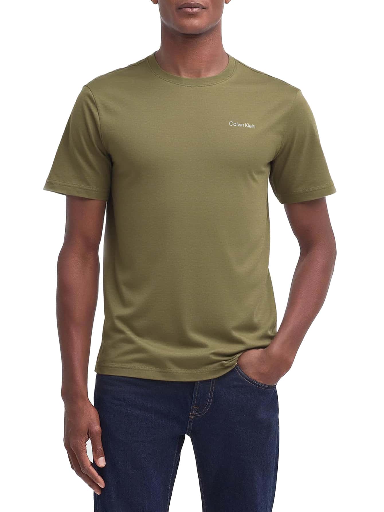 Calvin Klein Men's T-Shirt Green - Green - View 1