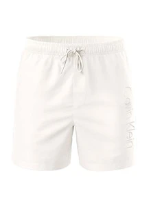 Calvin Klein Logo Embroidery Men's Swimshorts Chalk - Chalk - View 4