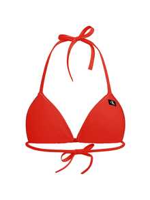 Calvin Klein Monogram Women's Bikini Top Red - Red - View 1