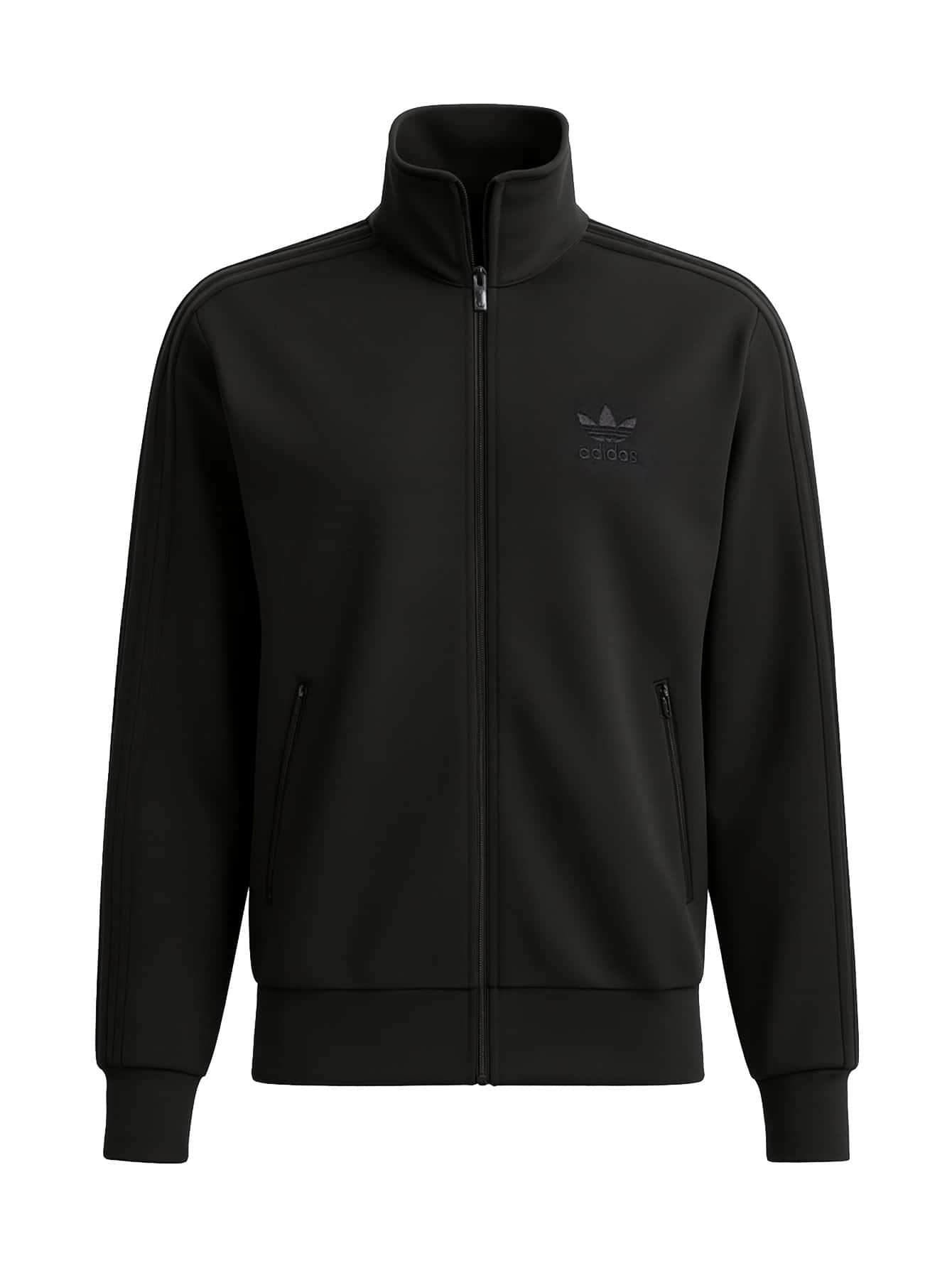 Adidas Adicolor Classics Men's Zip Track Top Black - Black/Black - View 1