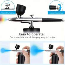 Spray Guns,Airbrush Kit With Compressor - Rechargeable And Cleaning Brush Set For Nall Art, Painting Tools - Multicolor - View 9