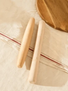 Cirelle 1 pieza Rodillo, tipo cilíndrico y cónico, herramienta de cocina de madera profesional, artículos culinarios esenciales para hornear, cocinar, regalo para chef, utensilios duraderos para mejorar el hogar y el restaurante - Multicolor - Ver 1