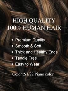 1B/27 渐变挑染蕾丝前假发，真人发，预先拔毛，6X5 蕾丝渐变波浪卷假发，无胶假发，女士真人发，18 英寸，180% 密度 - S1/22 - 查看 3