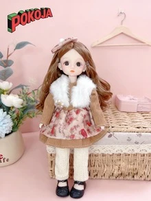 A 12 Inch 30CM BJD Doll Full Set With Clothes 30 Removable Joints Body DIY Girl Toys For Kids Birthday Gift,Home Decoration,Boys Toys,Cute Doll,Fashion Dolls