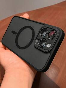奢华磨砂外壳无线充电防震外壳适用于 Apple 17 16 15 14 13 12 11 Pro Max 带半透明装甲保护套 - 灰色 - 查看 3